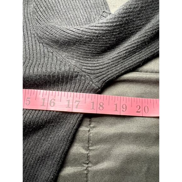 Hooked up black cut out cinched tie up sweater womens large coquette urban fairy - Picture 7 of 7